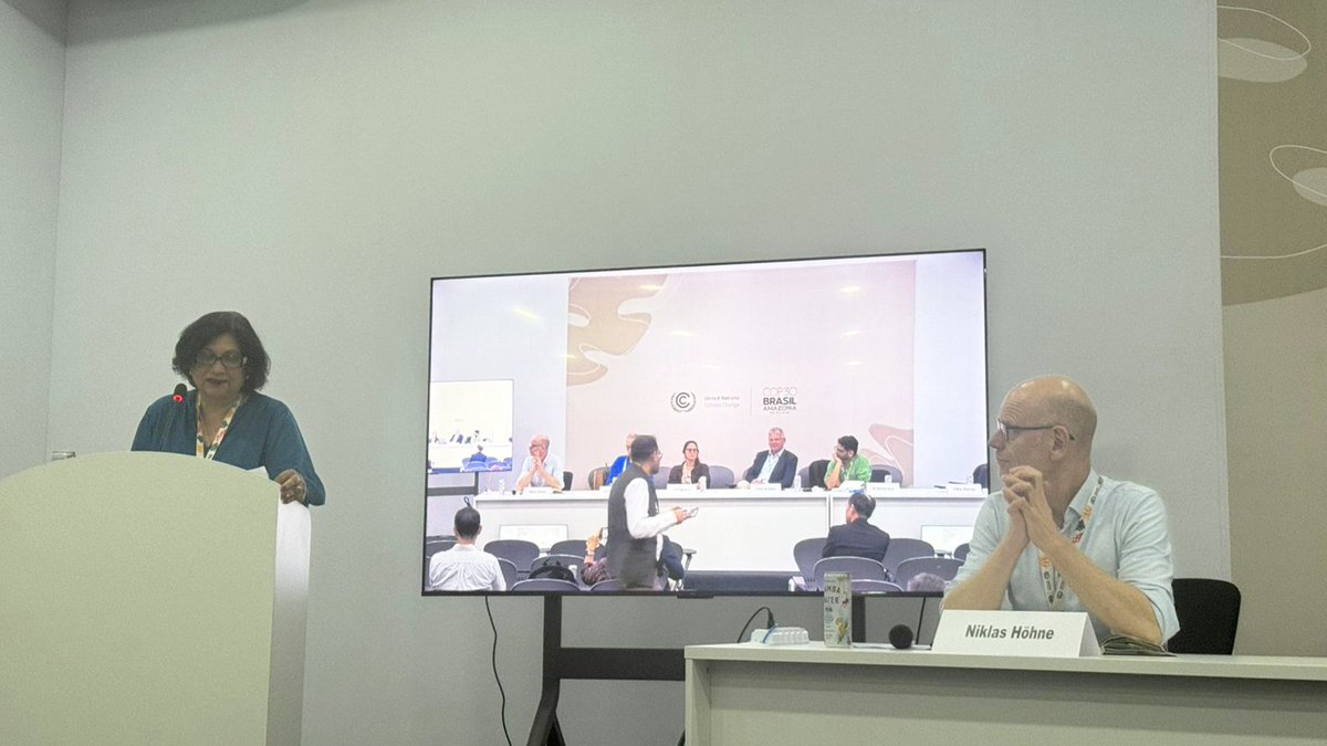 teriin's tweet image. #TERIatCOP30
TERI and @PIK_Climate hosted a side event at the ongoing #COP30 in Belém, Brazil, on November 18, 2025, themed, ‘The Climate-Development Nexus: Equity, Development and Finance in Net Zero Pathways’.

The event brought together experts from the energy modelling…