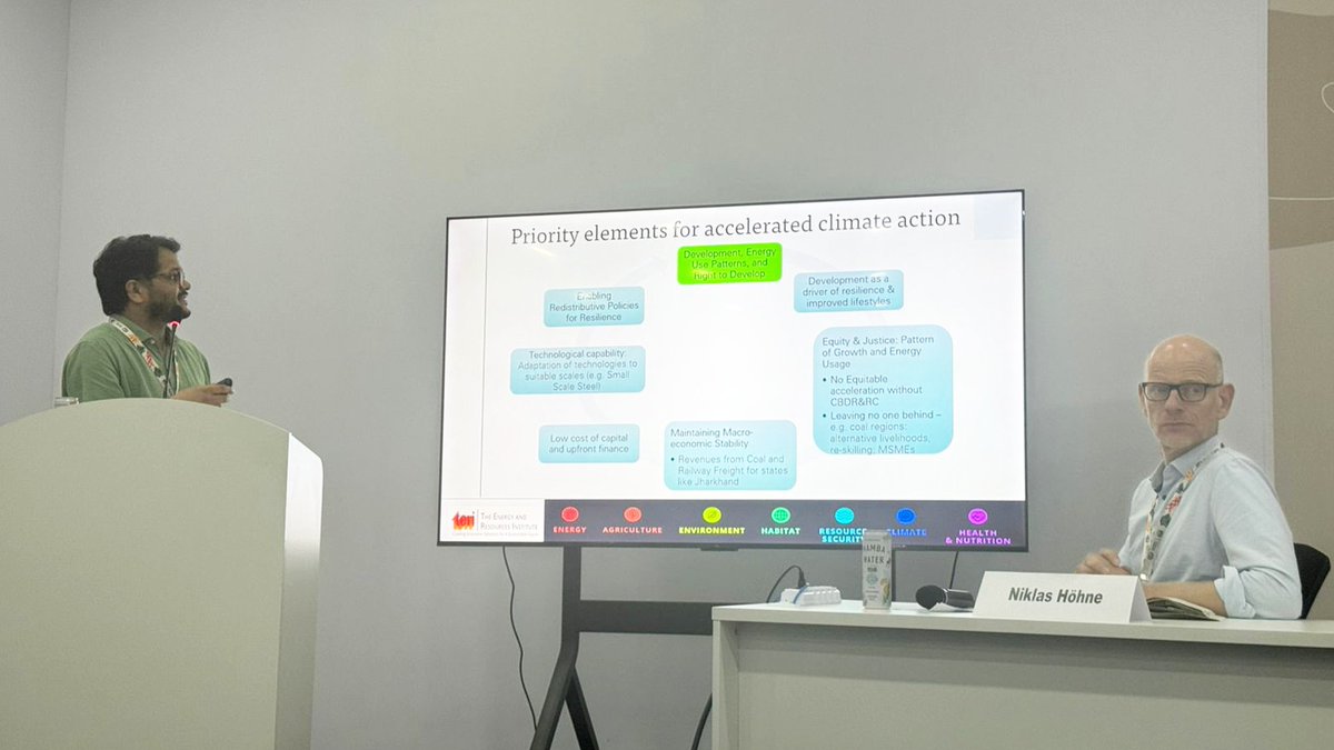 teriin's tweet image. #TERIatCOP30
TERI and @PIK_Climate hosted a side event at the ongoing #COP30 in Belém, Brazil, on November 18, 2025, themed, ‘The Climate-Development Nexus: Equity, Development and Finance in Net Zero Pathways’.

The event brought together experts from the energy modelling…