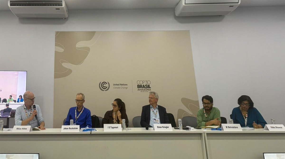teriin's tweet image. #TERIatCOP30
TERI and @PIK_Climate hosted a side event at the ongoing #COP30 in Belém, Brazil, on November 18, 2025, themed, ‘The Climate-Development Nexus: Equity, Development and Finance in Net Zero Pathways’.

The event brought together experts from the energy modelling…