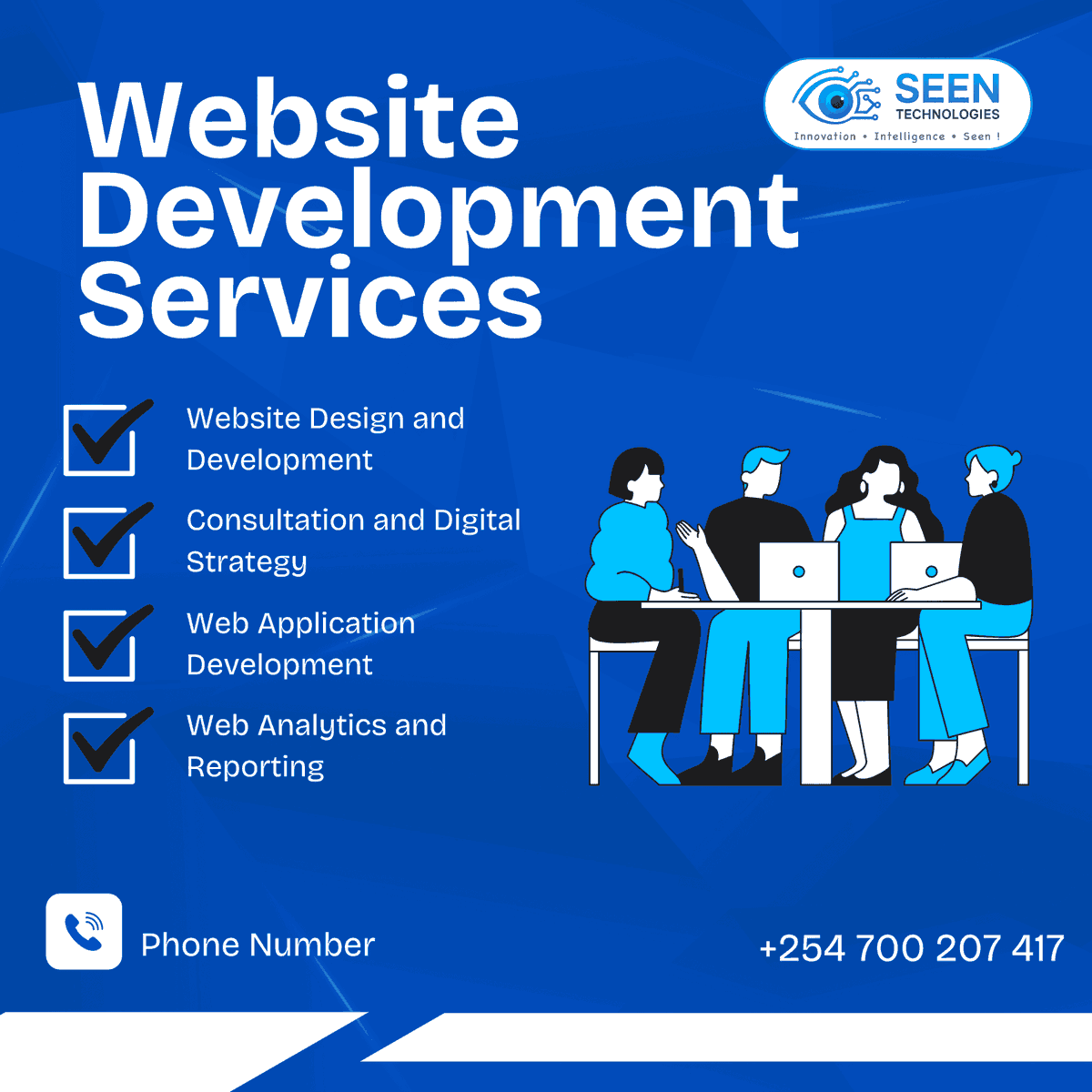 seentechs's tweet image. Build websites that perform, engage, and convert. At Seen Technologies, we deliver smart, responsive web solutions with AI-driven optimization to boost your business growth. #WebDev #AI #SoftwareDev