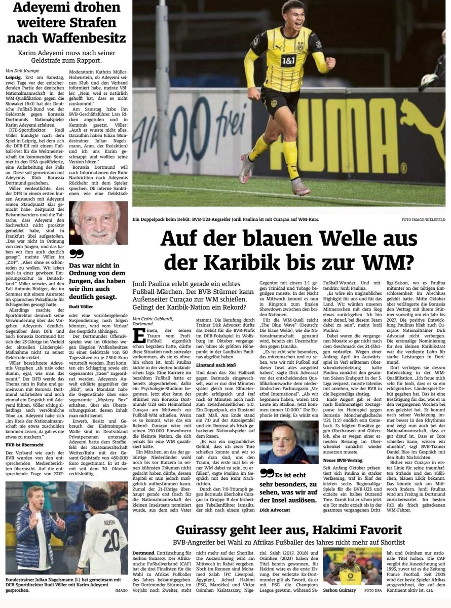 BehVauBehNews's tweet photo. Beitrag aus der WR (19.11.25) 
#bvb #dortmund #bvb09 #Bundesliga #borussia #bellingham #hummels  #FIFACWC #watzke #sancho #FIFAWorldCup #kovac #DFL #Kovac #adeyemi  #Guirassy #westfalenstadion  #kicker #ChampionsLeague #süle #ricken #nrw #signalidunapark #reus #vodafone https://t.co/I32Ix41qZh