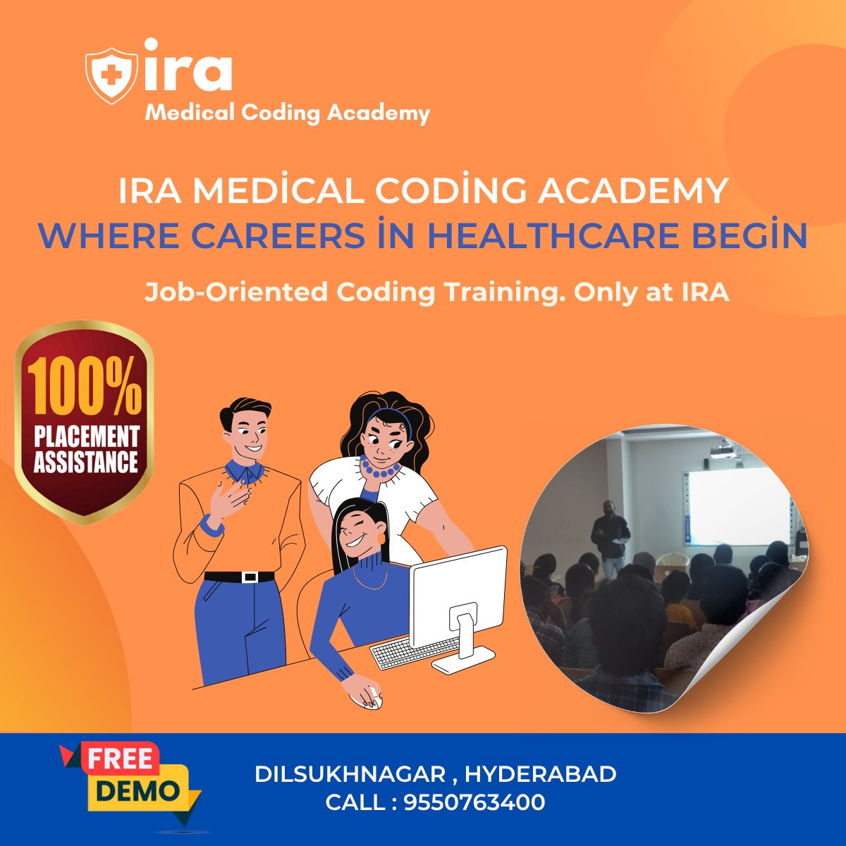 IraCoding's tweet image. ⭐ Career in Medical Coding!

📘 High-Demand • 📊 High-Paying • 🏥 Future-Proof Career

🚀 Join Now – IRA Medical Coding Academy
📍 Dilsukhnagar, Hyderabad
📞 Call: 095507 63400

#IRAMedicalCodingAcademy
#IRAMedicalCodingDilsukhnagar
#TopMedicalCodingInstitute
#BestMedicalCod