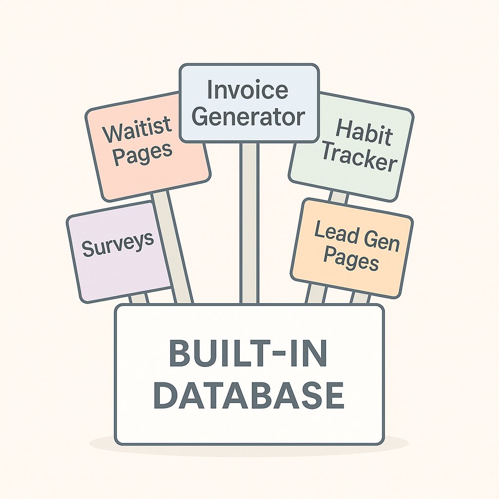 Our built in database is very easy to use and works for many tasks without giving you a headache.
If you want to see how it feels in real use, try these prompts and watch JDoodle.ai build it for you:

Waitlist page
Build me a clean waitlist page. It should have a
