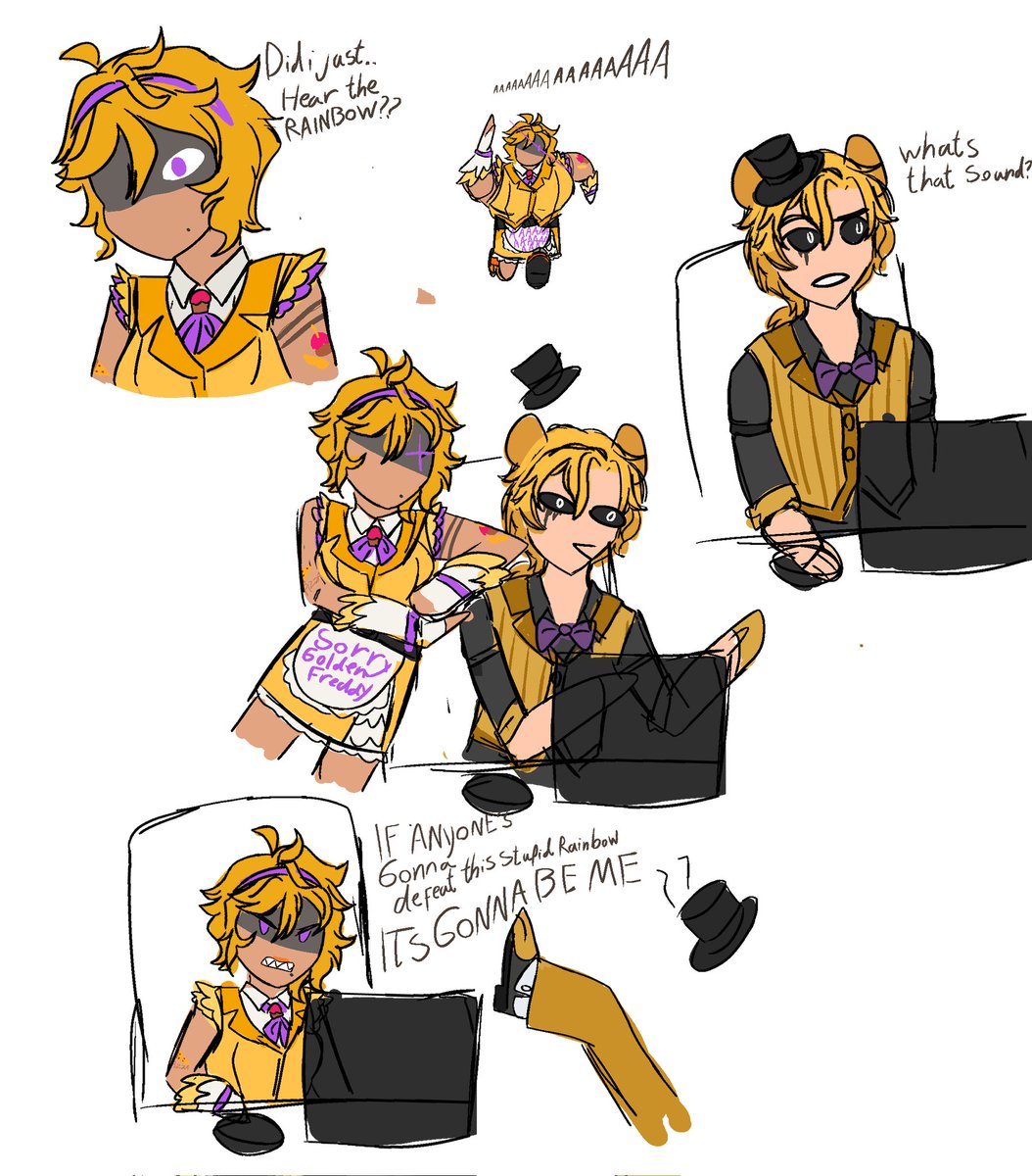 RoxyLLArts's tweet image. as a little practice in doing little doodle comics. i drew one of my favorite @EthGoesBOOM moments 
With my humanoid designs