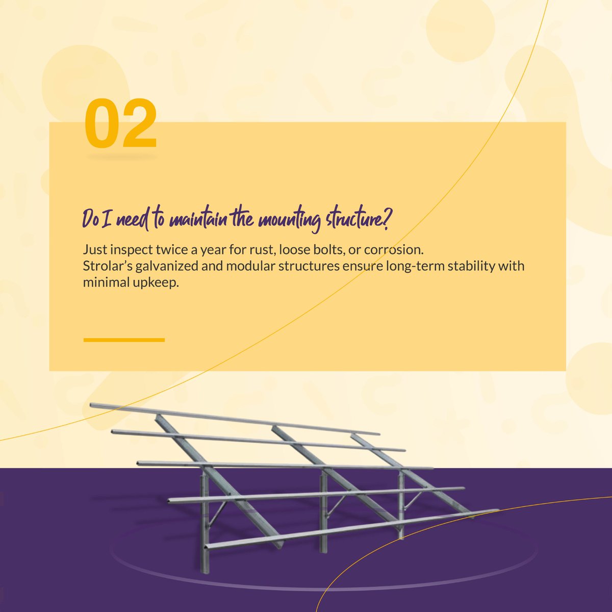 strolar's tweet image. Thinking solar? Start smart.

A few right questions today can save you decades of worry tomorrow.

Explore our Essential FAQs before buying solar — because strong decisions start with strong foundations.

#StrolarStructures #SolarFAQs #CleanEnergyIndia #Solar #Strolar