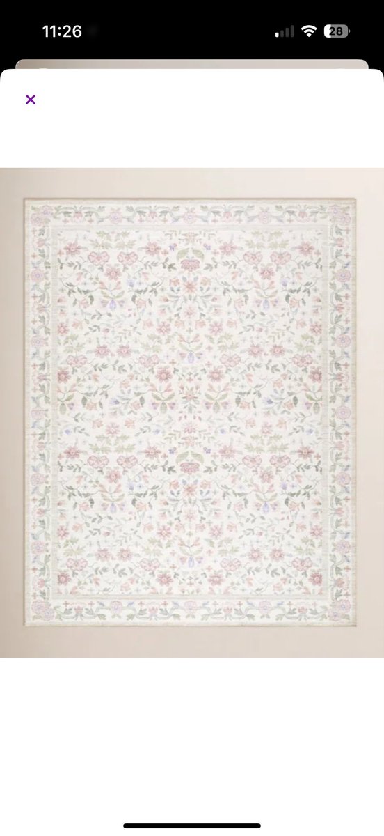 allisonb1313's tweet photo. Does this rug look different from the picture to you? I feel like I was expecting way more muted colors but maybe I’m being overly critical https://t.co/SFWCPnwmkj