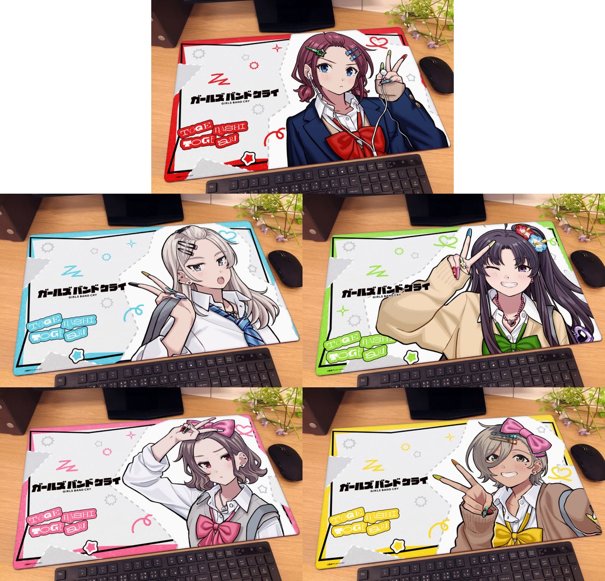 ECサイトにて予約受付中！ ガールズバンドクライ 描き下ろしラバー