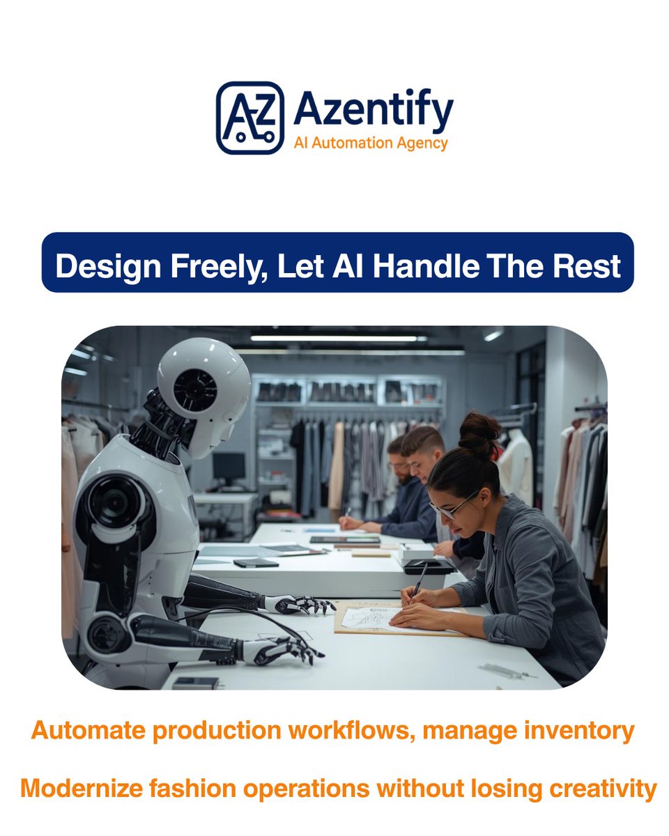 azentify_agency's tweet image. Fashion meets intelligence.
#FashionAutomation #SmartTextiles #Azentify