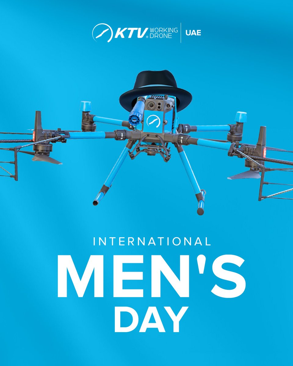 ktvdroneuae's tweet image. KTV Working Drone acknowledges the men who drive progress, build connections, and inspire excellence.

Happy International Men’s Day!

#KTVWorkingDrone #KTVWorkingDroneUAE #CleanSmarter
#BuildingInnovation #DroneCleaning #TechDrivenSolutions #HappyInternationalMensDay!
