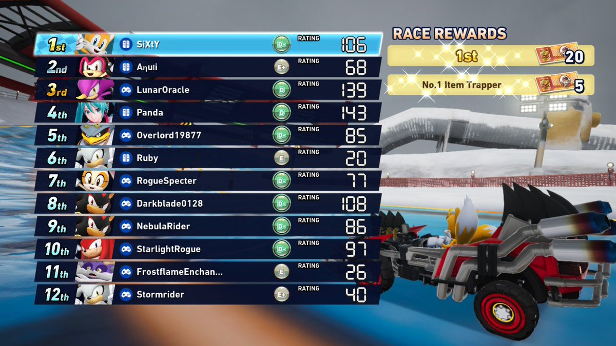 SiXtY_TTV's tweet image. Tonight was so fun ❤️ #NintendoSwitch2 #SonicRacingCrossWorlds