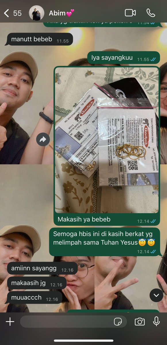juwinyp's tweet photo. Makasih berkatnya sayangku 😘😘🫶🏻🫶🏻 https://t.co/4Z1YdHy57S