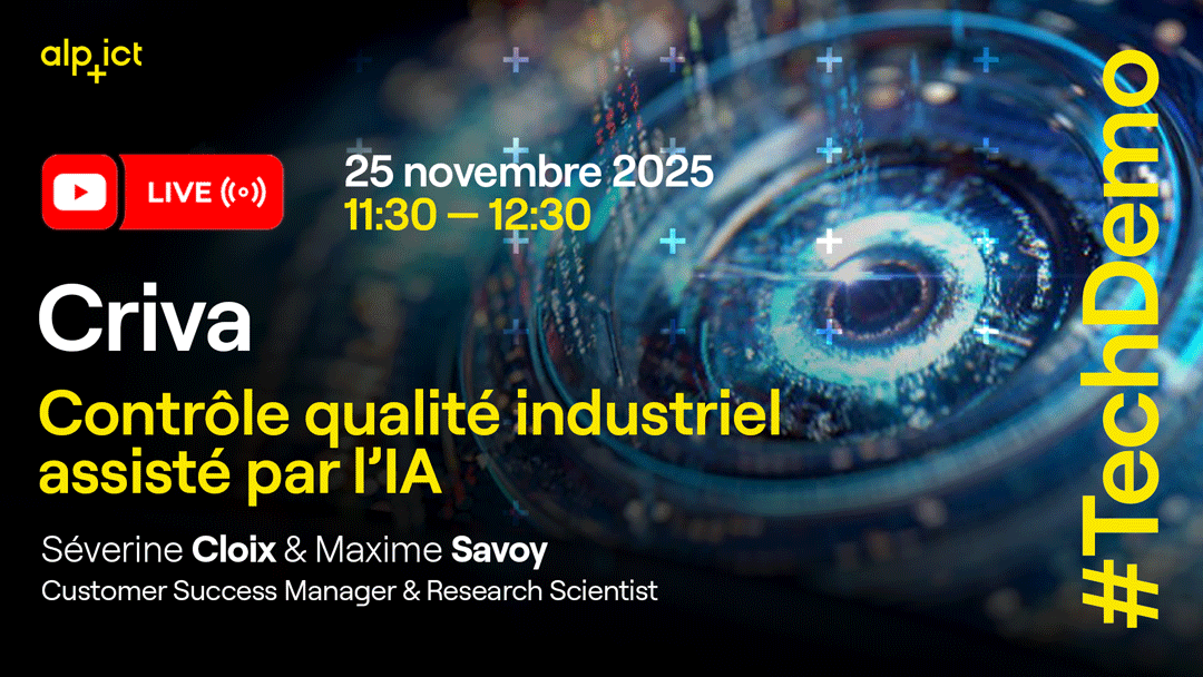 Alpict's tweet image. 🕹 #TechDemo x Criva : jusqu’à 100% d’automatisation...

Selon les besoins de l’application, une réduction d&apos;environ 60% du temps d’inspection &amp;amp; une augmentation d&apos;environ 30% de la détection des défauts majeurs! C&apos;est la promesse de notre prochaine #TechDemo qui se déroulera…