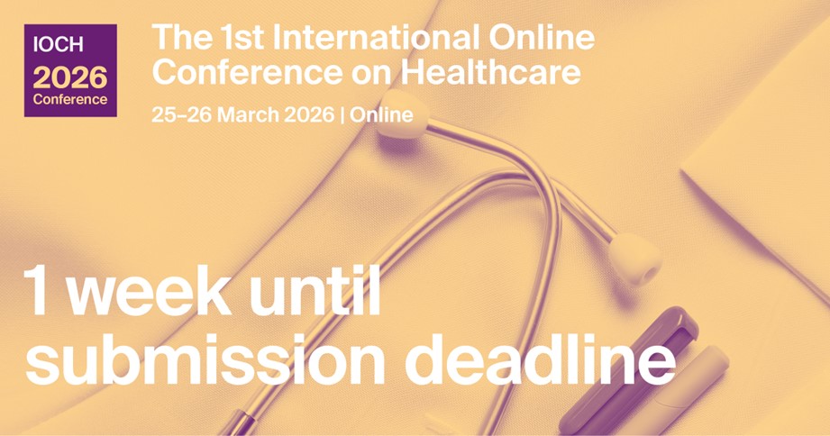 HealthcareMDPI_'s tweet image. 🚨 1 WEEK LEFT! Submit your abstract for #IOCH2026
📅 25–26 Mar 2026 | Online
 💡Join global experts in digital health, AI &amp;amp; patient-centered care.
🏆 Win 200 CHF + certificate!
 👉Submit now: tinyurl.com/ywnfehj3
#CallForAbstract #HealthTech