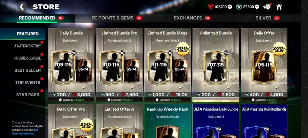 Increase OVR by +2 but increase daily gem pack OVR by +1 only
Where are you <a href="/EASFCMOBILE/">EA SPORTS FC MOBILE</a> ?
(Not to mention main stars won't be in this)

#FCMobile 
#fcmobile26