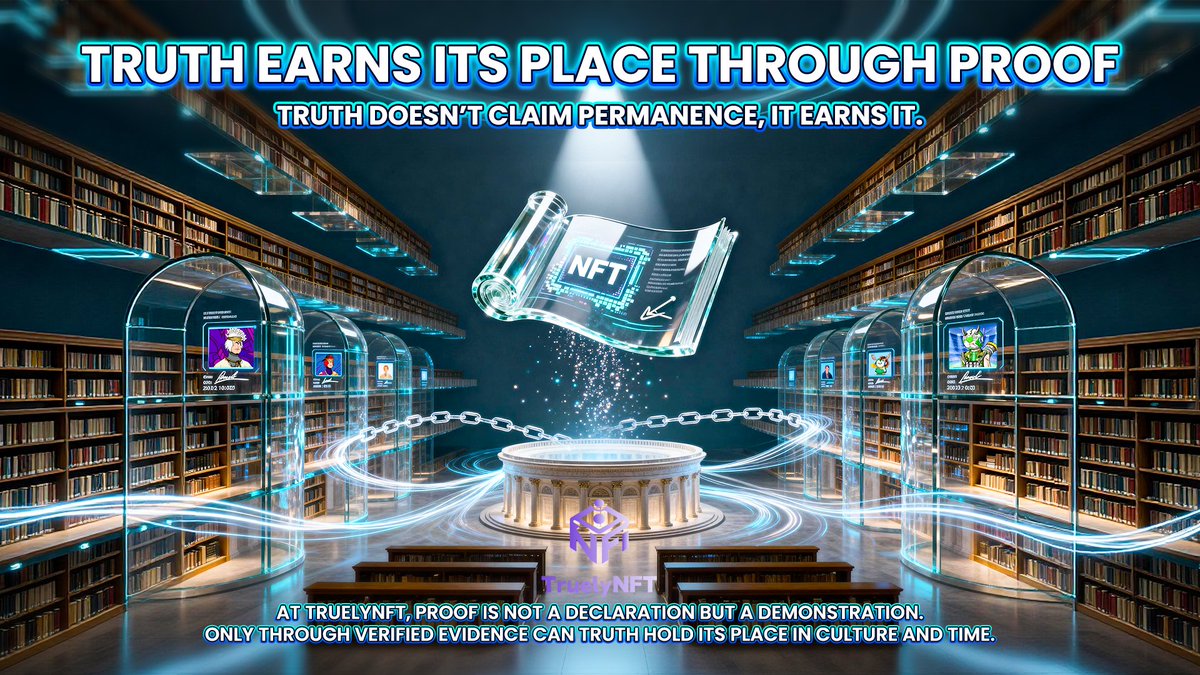 Truely_NFT's tweet image. 💡 Truth doesn’t ask to be believed, it proves itself.
🖼 At TruelyNFT, every verified record builds lasting trust.
🔍 Proof doesn’t just reveal, it earns belief.
💎 Only what’s proven stands the test of time.

#TruelyNFT #DigitalArt #ProofOfTruth #Authenticity #Verification