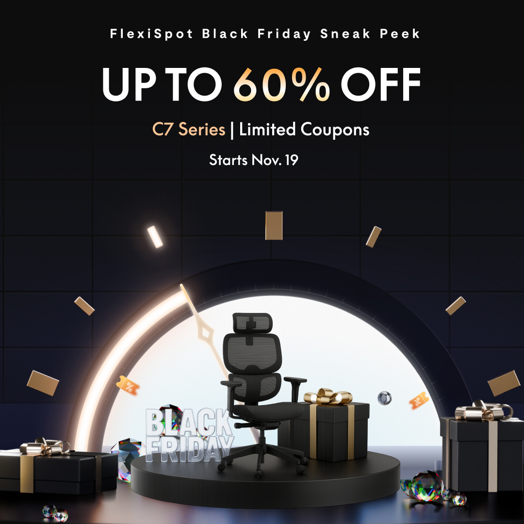 FlexiSpot's tweet image. 🚨 FlexiSpot Black Friday Sneak Peek🚨

Don&apos;t wait for Black Friday—get Early Access to insane deals on the powerful C7 series!

🔥 Tiered Discount Codes are dropping soon!
🔥 UP TO 60% OFF!
🔥 Limited codes available – first come, first served.

Mark your calendars for November…