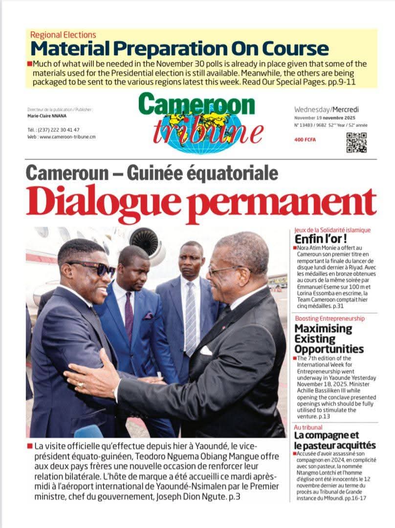 dashmedianews's tweet image. QUELQUES UNES DU 19 NOVEMBRE 2025

#highlights #followers #revue #presse #dashmedia #DashTv