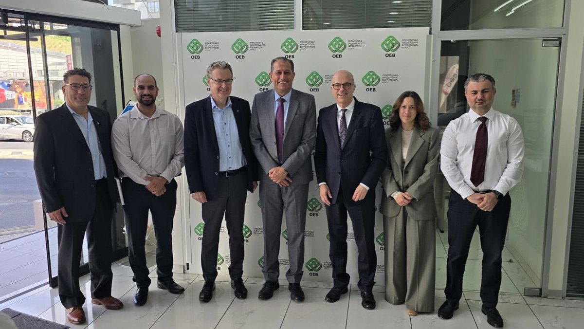 Glad to have had a productive meeting on behalf of <a href="/OEBcy/">Ομοσπονδία Εργοδοτών & Βιομηχάνων - OEB</a> with representatives of the Austrian Federal Economic Chamber and the Austrian Commercial Counselor to Cyprus, exchanging views on EU topics like the Green Industrial Deal and over-regulation.