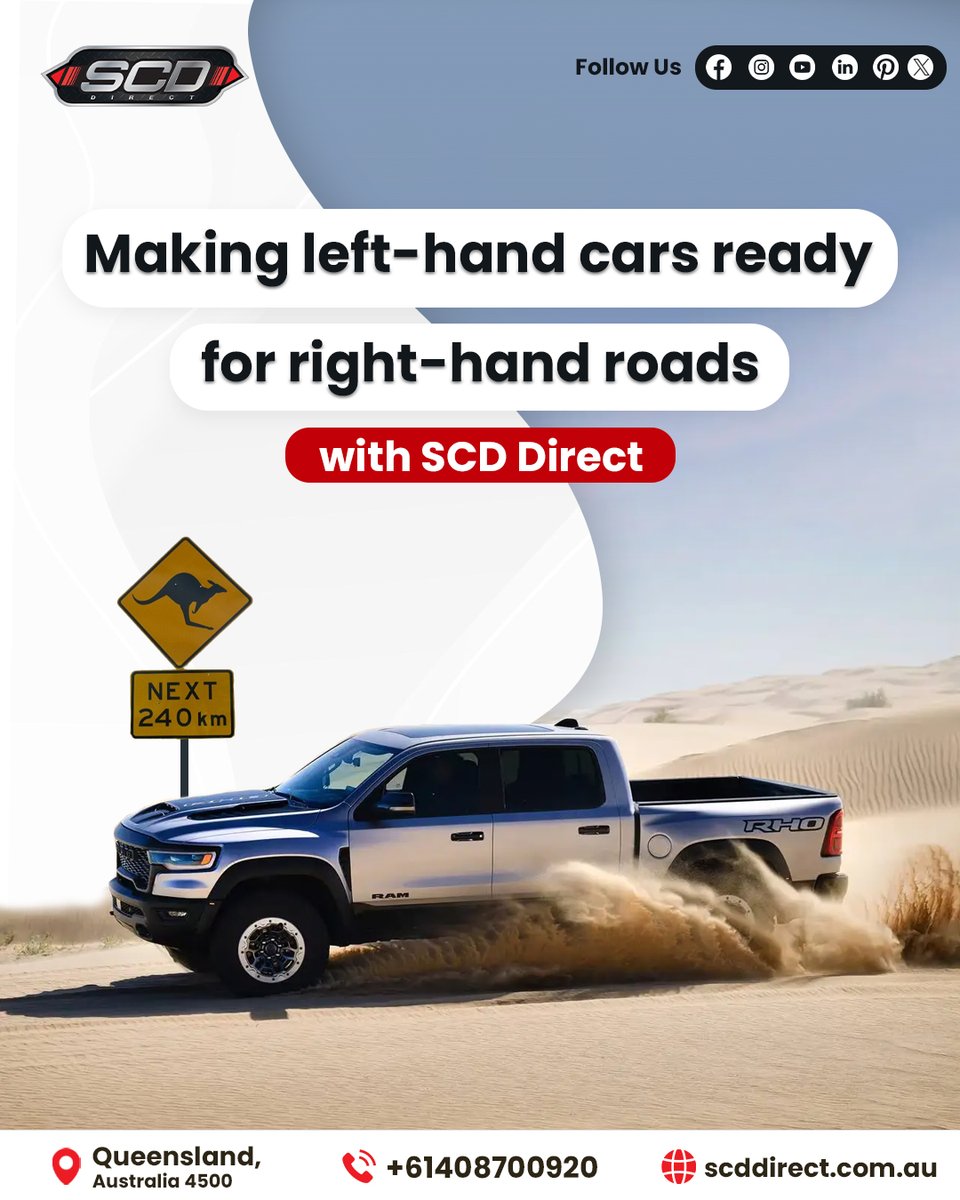 scddirect's tweet image. Experience unmatched precision and performance with SCD Direct’s expert RHD conversions. Powerful American vehicles transformed perfectly for smooth, safe, Australian driving.

#scddirect #rhdconversion #rhdcars #rightdrive #australiancars #adrcompliant #americantrucksinaustralia