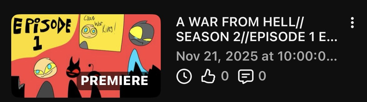 Awarfromhell's tweet image. I am so happy to announce that 

A WAR FROM HELL SEASON 2 EPISODE 1 RELEASES THIS FRIDAY!

Episode 2 will release next month.

#Indieanimation #Suprise #Season2 #indieshow