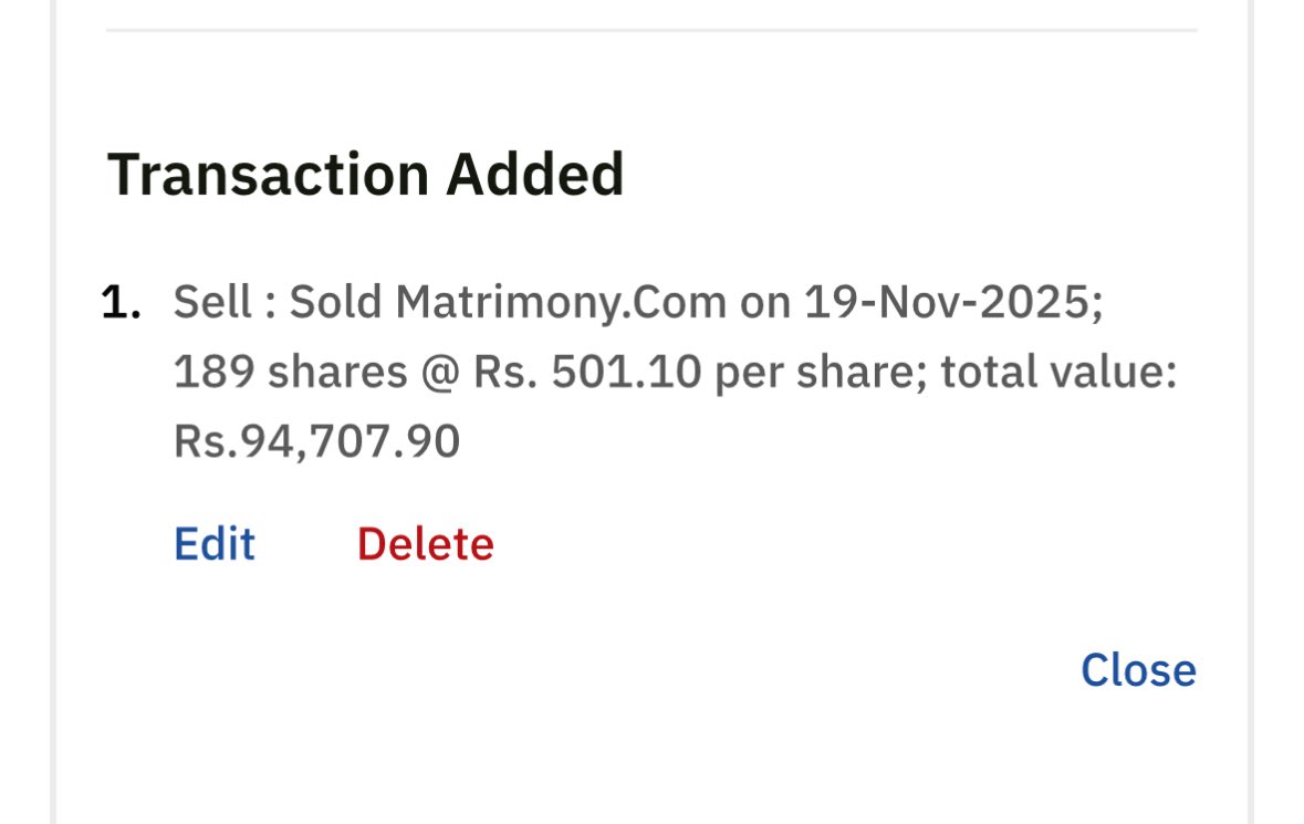 bjshah8001's tweet image. #portfolioupdate 
10lkhs investment 
Up 4.94 lkhs 

EXITED FROM #MATRIMONY 

BOUGHT HUHTAMAKI INDIA 
CMP 235 
Holding list 
1.60lkh Cash+10Stocks 
#andhrapap
#Albertdavid
#Bajajcon
#IFBagro - ✨
#Indorama
#Mukund 
Network18
SPIC 
Caprihance 
#Huhtamaki (New Add)
Portfolio update