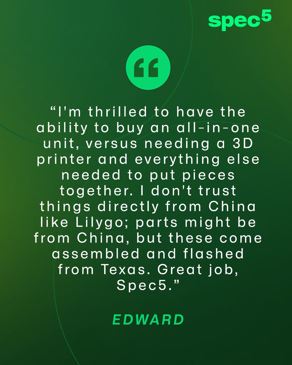 spec_five's tweet image. Discover seamless connectivity with SpecFive devices, perfect for emergencies or new adventures.
Recommended by experts.

#SpecFive #OffGridComms #StayConnected