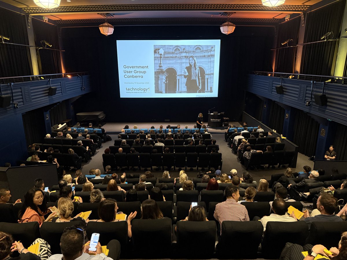 TechnologyOne's tweet image. We&apos;re in Canberra today at the @NFSAonline for our Government User Group!

We had great discussions about how our home-grown OneGovernment solution, SaaS+ offering, and Agentic AI system, Plus, will make life simple for our community.

#UserGroup #Government
