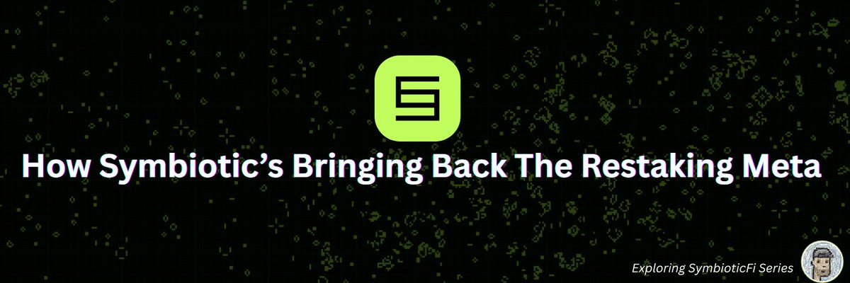 SAMoblitz's tweet image. Crypto has always been about making capital work harder and restaking has always been a meta. Instead of earning a single yield from staking, your assets can now secure multiple networks at once, turning one stream of value into several.

@symbioticfi is built specifically to…