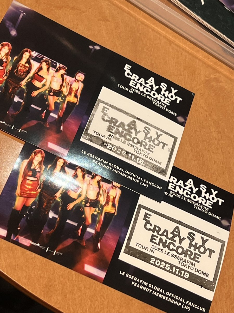 20251119 LE SSERAFIM TOUR 'EASY CRAZY HOT' ENCORE DAY2 TOKYO DOME