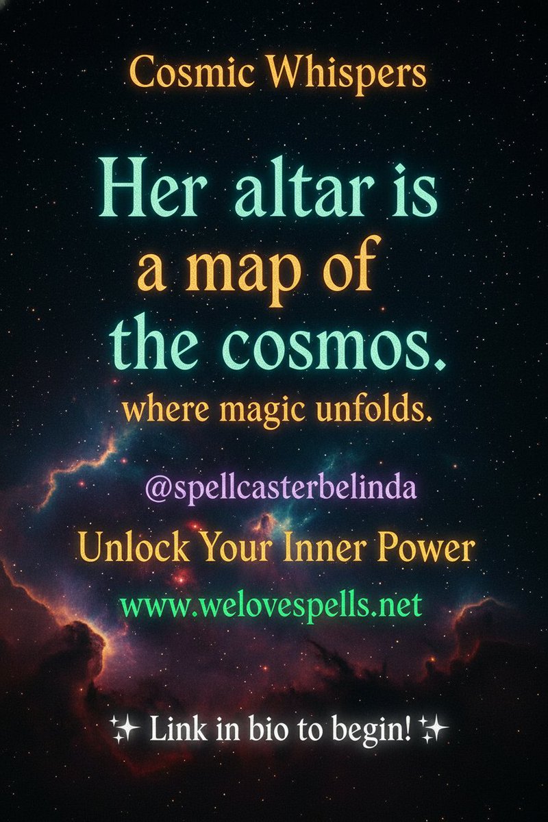SpellsAndPsychi's tweet image. 🔮 Her altar is a map of the cosmos 🌌 Each candle, crystal &amp;amp; charm aligns like stars. Feel the magic shift—your universe awaits. ✨ Shop mystical tools &amp;amp; altar decor: welovespells.com #WitchAltar #WitchVibes #CrystalMagic #Witchcraft #WeLoveSpells