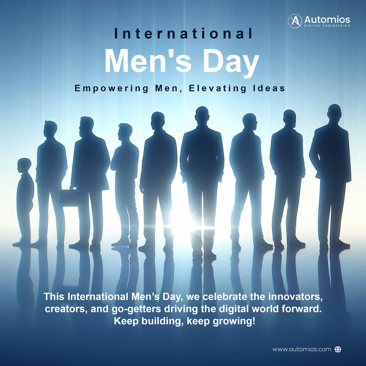 automios's tweet image. ✨Happy International Men’s Day! ✨
Honouring the men who drive innovation, spark ideas, and lead with purpose in the digital world. Here’s to creativity, growth, and shaping a brighter future.

#InternationalMensDay #MensDay2025 #InnovationLeaders #TechCommunity
