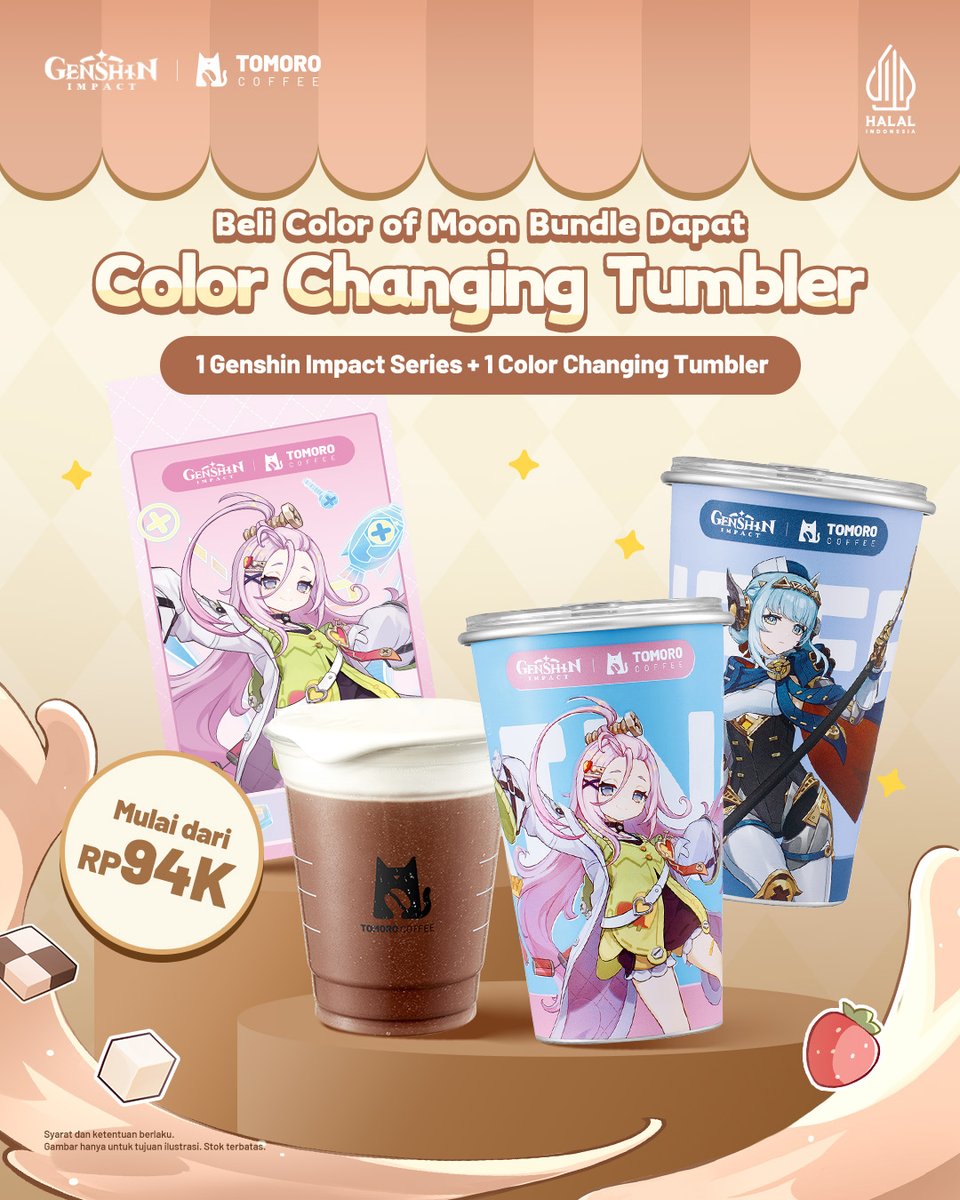 原神』と『TOMORO COFFEE』のコラボが2025年11月26日からインドネシア