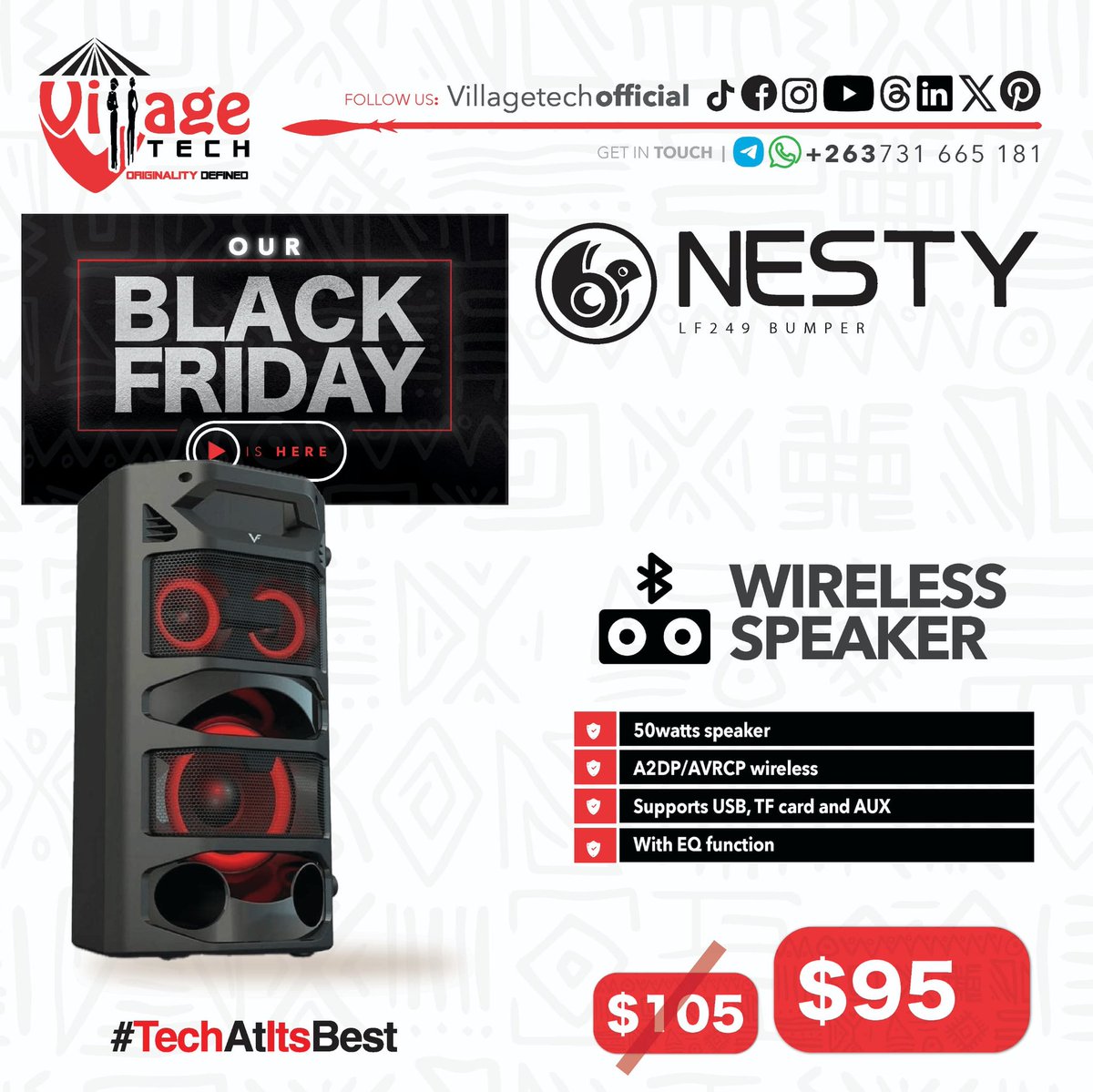 VillageTechOff's tweet image. Its almost black friday o&apos;clock at Village Tech
#techatitsbest