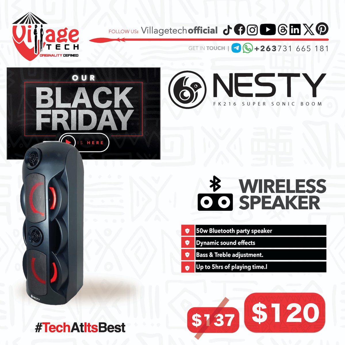 VillageTechOff's tweet image. Its almost black friday o&apos;clock at Village Tech
#techatitsbest