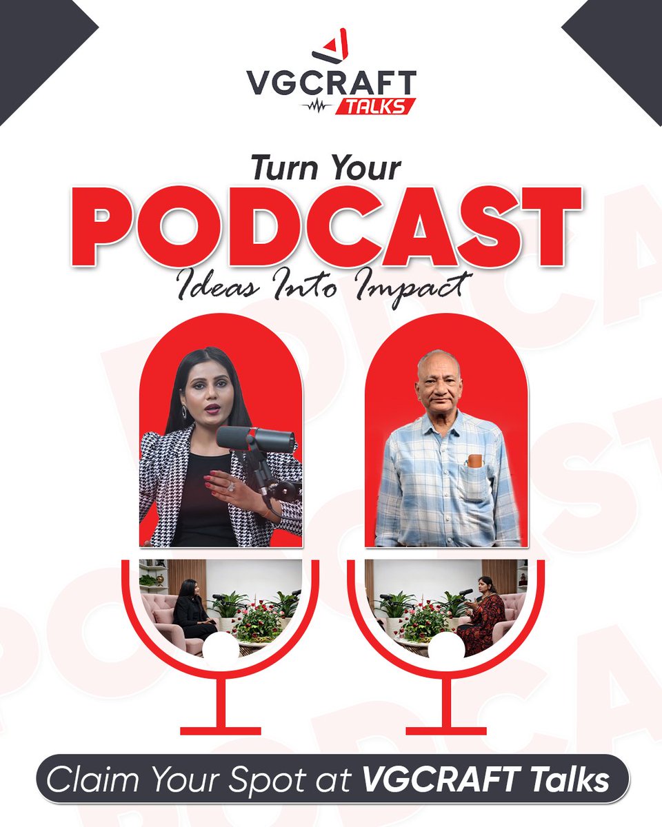 VGCRAFTTalks's tweet image. 🎙️✨ Where Your Voice Becomes Influence ✨🎙️

Step into VGCRAFT Talks, where your podcast ideas transform into powerful stories that inspire, engage, and create real impact. 🔥
#VgcraftTalks #PodcastStudio #PodcastingLife #ContentCreators #VoiceToImpact #StudioRecording