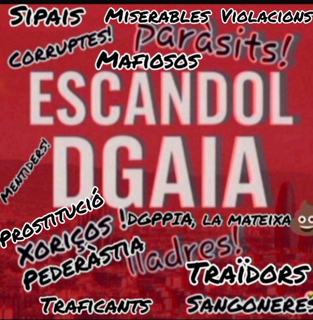 19-XI-2025
Seguiu sense saber on han anat a parar aquests diners, <a href="/parlamentcat/">Parlament de Catalunya</a>, <a href="/socialistes_cat/">Socialistes PSC/❤</a>, <a href="/Esquerra_ERC/">Esquerra Republicana</a>, <a href="/JuntsXCat/">Junts per Catalunya🎗</a>, <a href="/SomComuns/">Comuns</a>, <a href="/cupnacional/">CUP Països Catalans</a>? O sí que ho sabeu i ho voleu tapar? No, jo us ho aniré recordant, perquè els vostres possibles votants ho tinguin present.