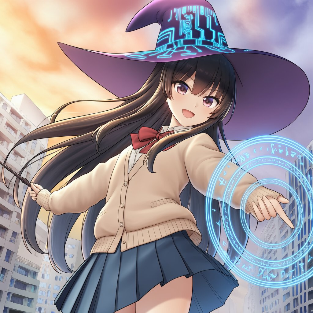 ai_magi_appr's tweet image. 魔法を唱えるうちの子

#AIイラスト