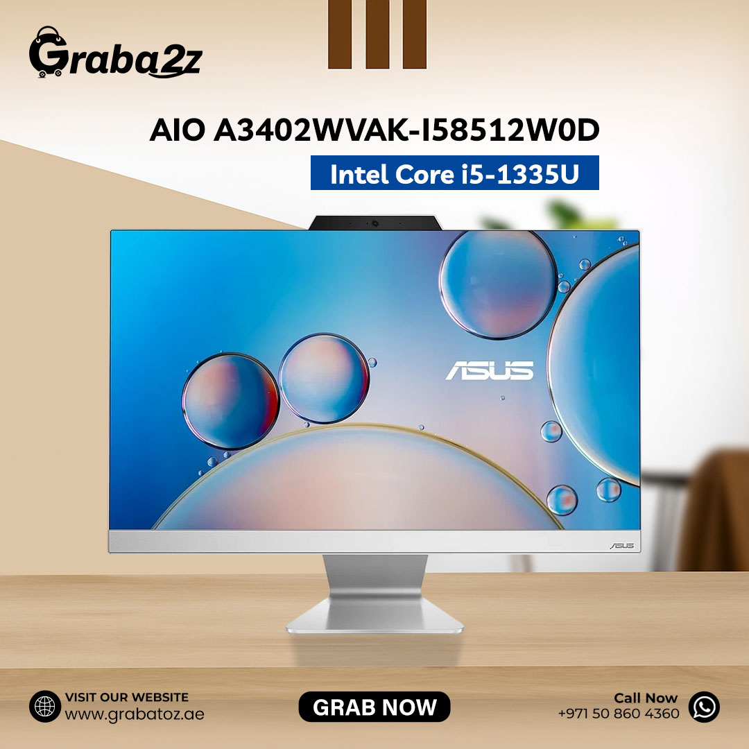 GrabAtoz's tweet image. 🖥️ ASUS AIO A3402
⚡ i5-1335U | 8GB DDR5 | 512GB SSD
🌟 23.8&quot; FHD | Shared Graphics
⌨️ Arabic KB &amp;amp; Mouse | White

👉 Explore more at grabatoz.ae

#ASUS #AIO #AllInOnePC #Grabatoz #tech #UAE
