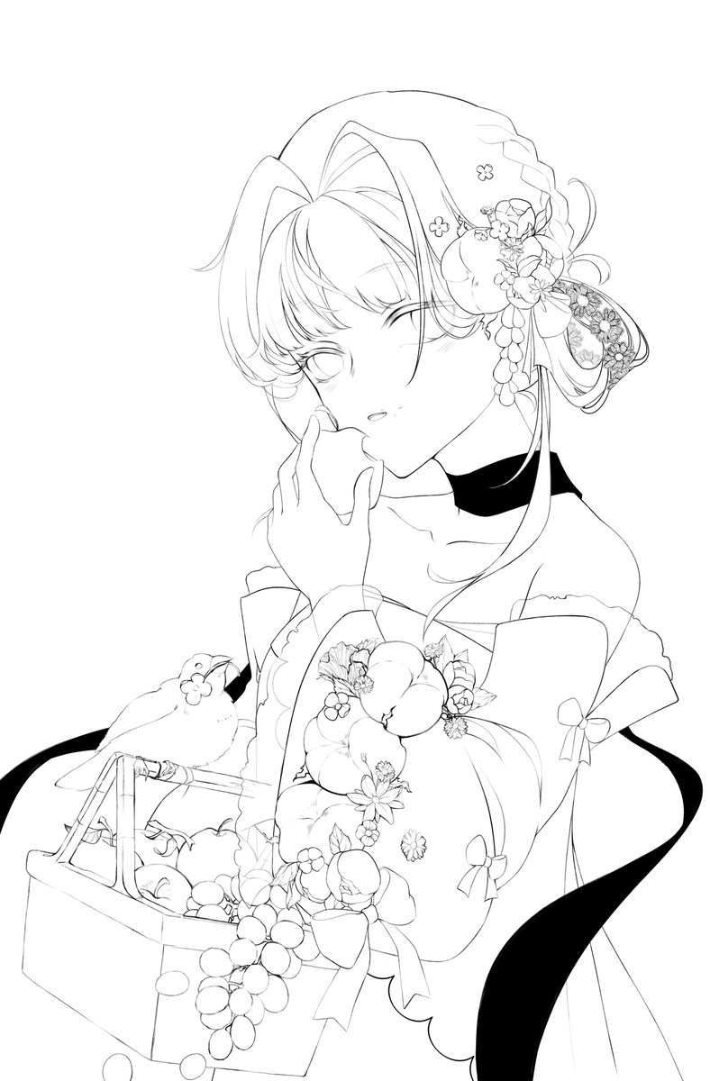 haoly0211's tweet image. something pretty today
#illustration #lineart #WIP