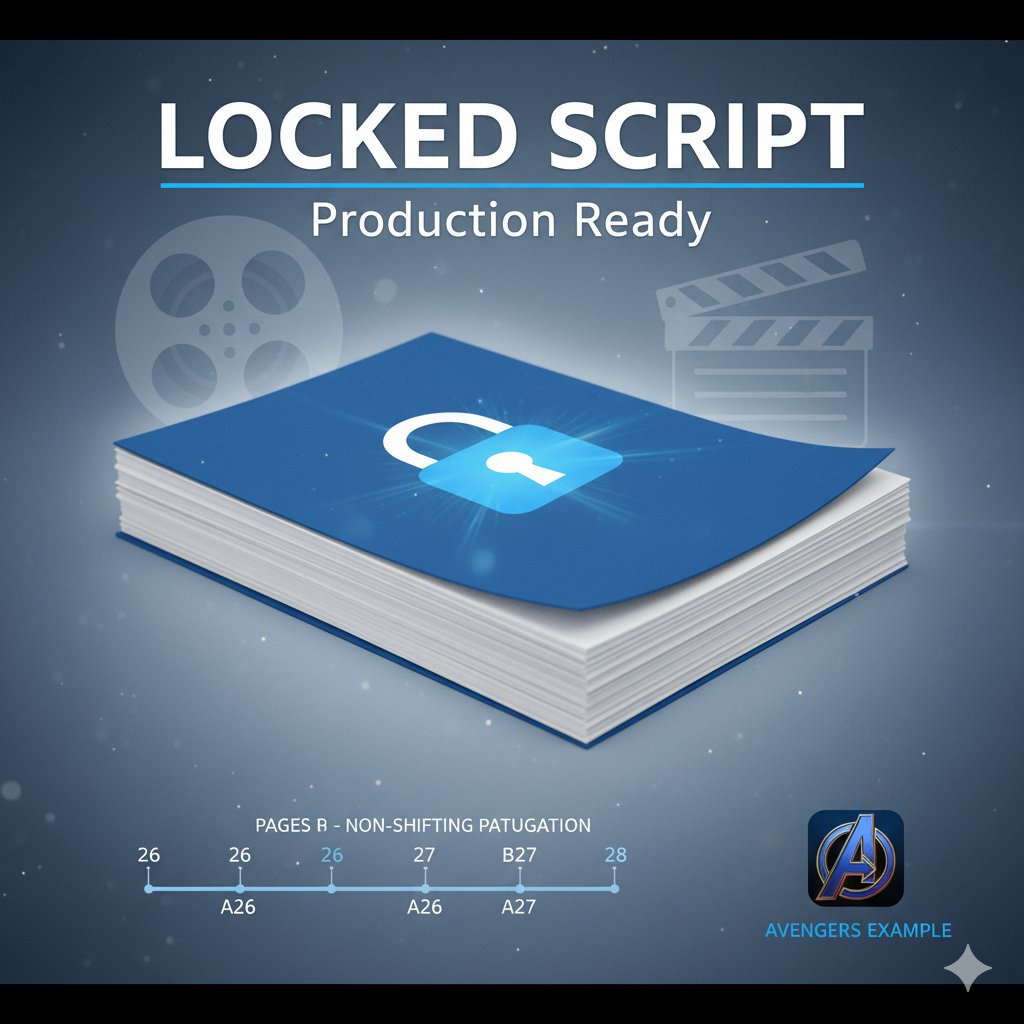 Times_of_Cinema's tweet image. 6️⃣7️⃣ &quot;Locked Script&quot; means you won&apos;t lose your notes! 📝

 When scenes change, like adding an A26 page before 27, the original page count stays the same to avoid chaos. 🎬 Like when the Avengers script revisions came out! Stay updated!
#LockedScript #ScreenwritingTips