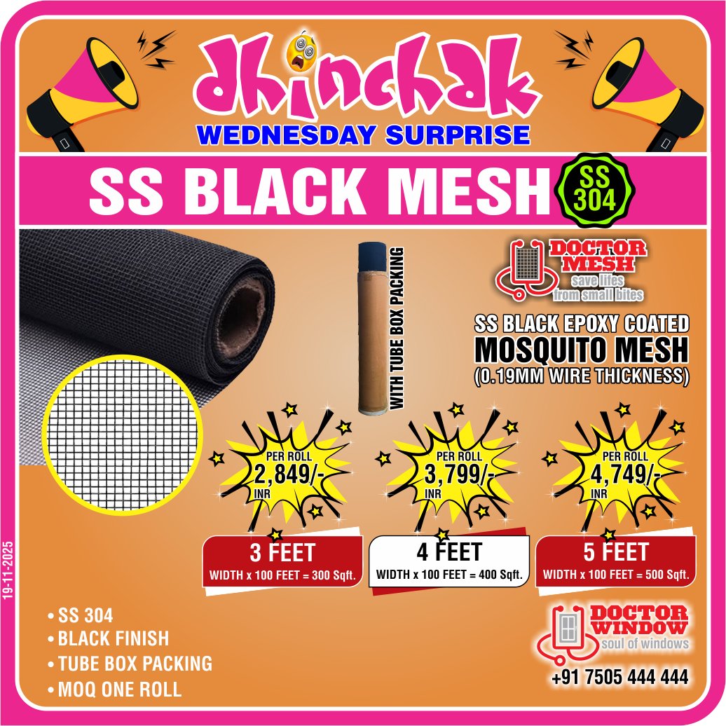 DOCTORWINDOW_IN's tweet image. 😎 𝗗𝗵𝗶𝗻𝗰𝗵𝗮𝗸 𝗢𝗳𝗳𝗲𝗿 𝗧𝗶𝗺𝗲! 😎
Grab the deal of the season — limited time!
⏳ Valid till 𝟭𝟵 𝗡𝗼𝘃 𝟮𝟬𝟮𝟱, 𝟲:𝟯𝟬 𝗣𝗠
📞 +𝟵𝟭 𝟳𝟱𝟬𝟱 𝟰𝟰𝟰 𝟰𝟰𝟰
📧 sales@doctorwindow.com

#blackmesh #ssmesh #MosquitoProtection #doctorwindow #pvcdoors #soulofwindows