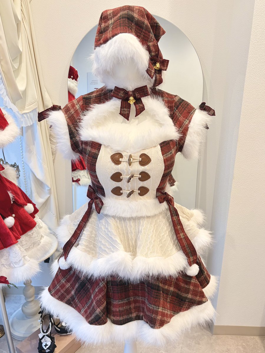 コスプレ衣装 Malymoon ミルキーニットダッフルチェックサンタ ML