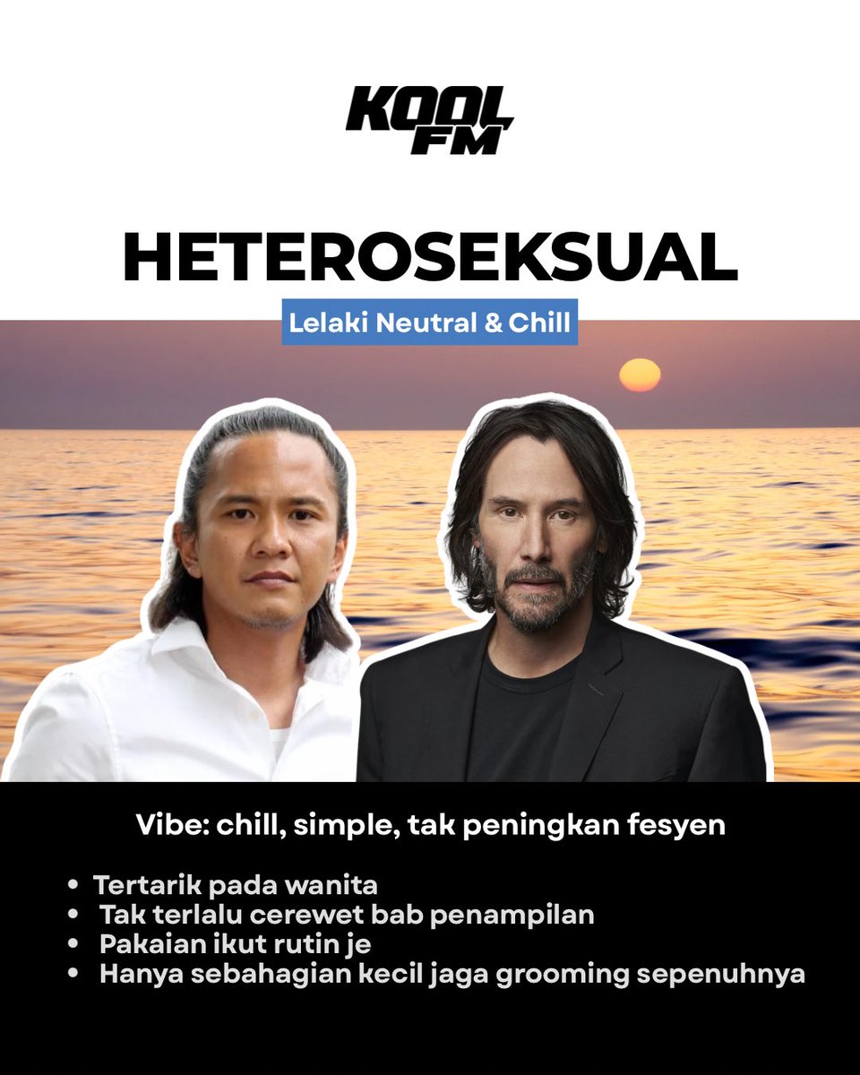 kool101my's tweet image. Haa! Cepat claim anda dari kategori lelaki kool yang mana satu?👀

Tapi apapun kategori anda, yang pasti anda tetap the real MVP!🔥

#KoolFM #SemasaDanSosial #MuzikYangFamiliar #PakNildiKoolFM
#PagiOnPoint