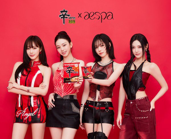 mjkmwntr's tweet image. aespa has been selected as the global ambassadors for Shin Ramyun. 

This is the first time Shin Ramyun has appointed global ambassadors, and aespa will promote the brand worldwide with a K-pop focus.

Special packaging featuring aespa will launch in China this month, followed by…