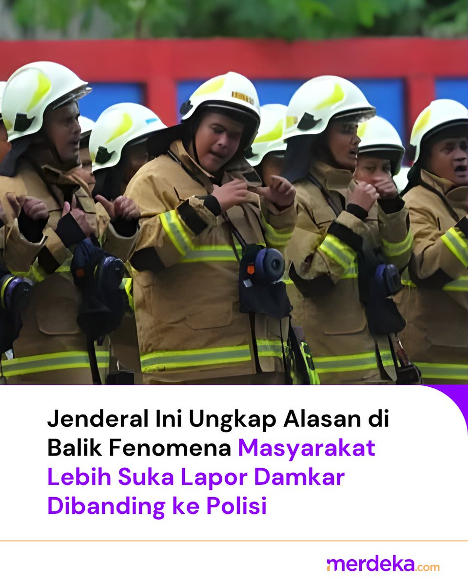 merdekadotcom's tweet image. Wakapolri akui masyarakat lebih suka lapor Damkar karena respons cepat dan kemudahan akses hotline 110. Polisi masih harus tingkatkan kecepatan tanggap agar kepercayaan publik kembali pulih. #PelayananPublik #Damkar #Polisi #mdkan #mdknbl