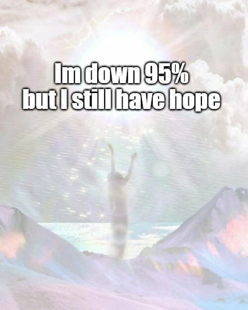 tokenwisp's tweet image. My bags are down 95% but i&apos;ll never stop believing.

Alt szn is coming. Strap in.

DuQmHfeVrRBm9uZMJ6vviGFD46BBWM4rsvKgqRybpump
x.com/Fortnite/statu…