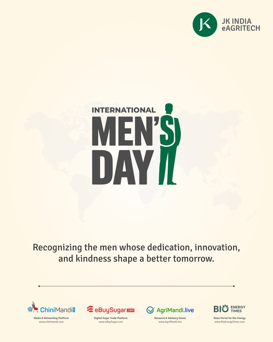 JKIndiaOfficial's tweet image. We proudly celebrate the dedication, innovation, and kindness of men who actively work to shape a better tomorrow for everyone.

Thank you for your leadership, your integrity, and the strength you show in lifting others up.

#InternationalMensDay #RoleModels #PositiveImpact