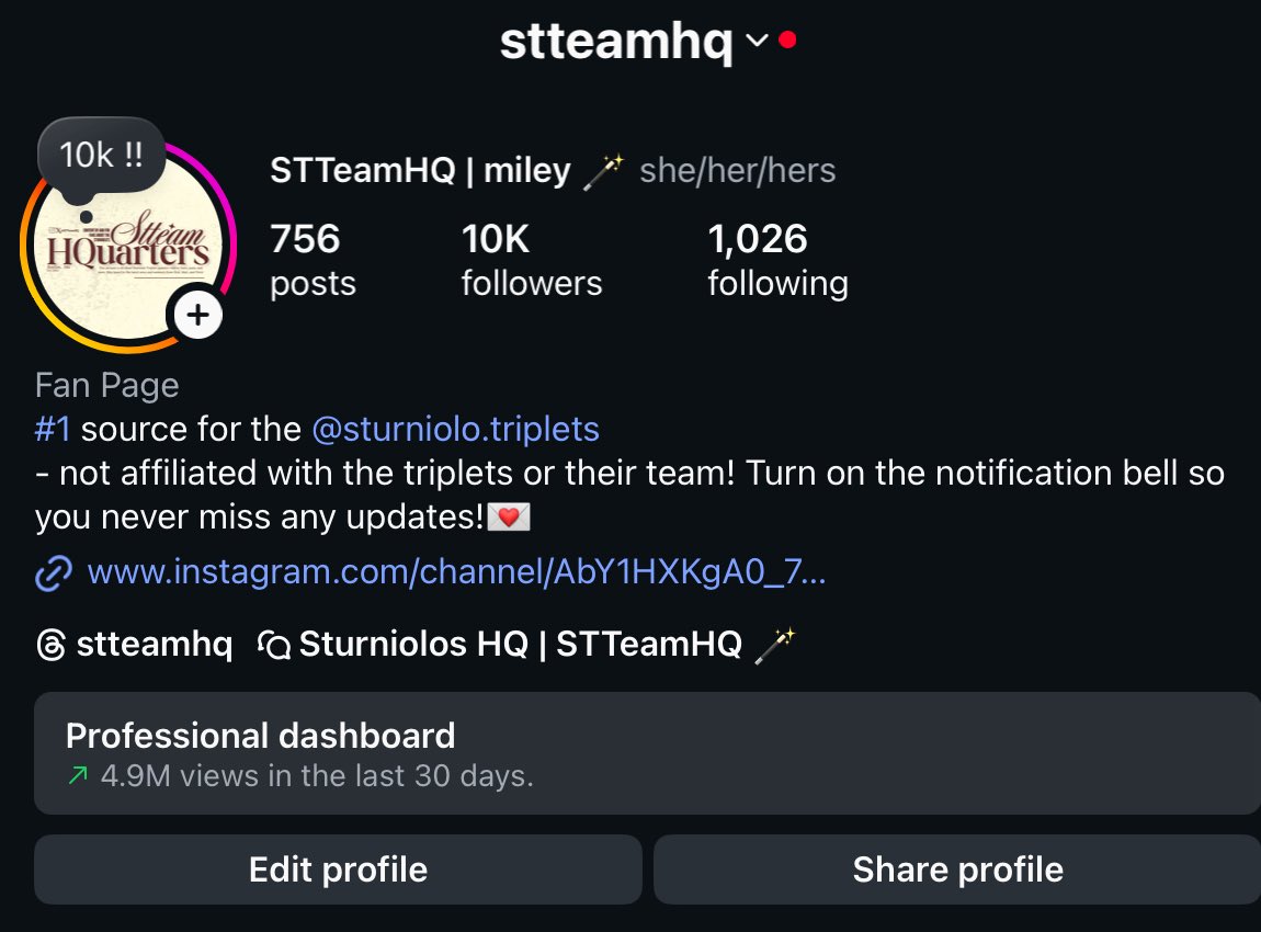Stteamhq's tweet photo. 10k! I don’t even know where to begin honestly 😭 thank you all so very much for this and honestly this is a milestone I’ll never forget! I started this account thinking it wouldn’t go anywhere or get a lot of attention but holy shit y’all proved me WRONG ☹️🤍 https://t.co/KHYRBQ3Yq6