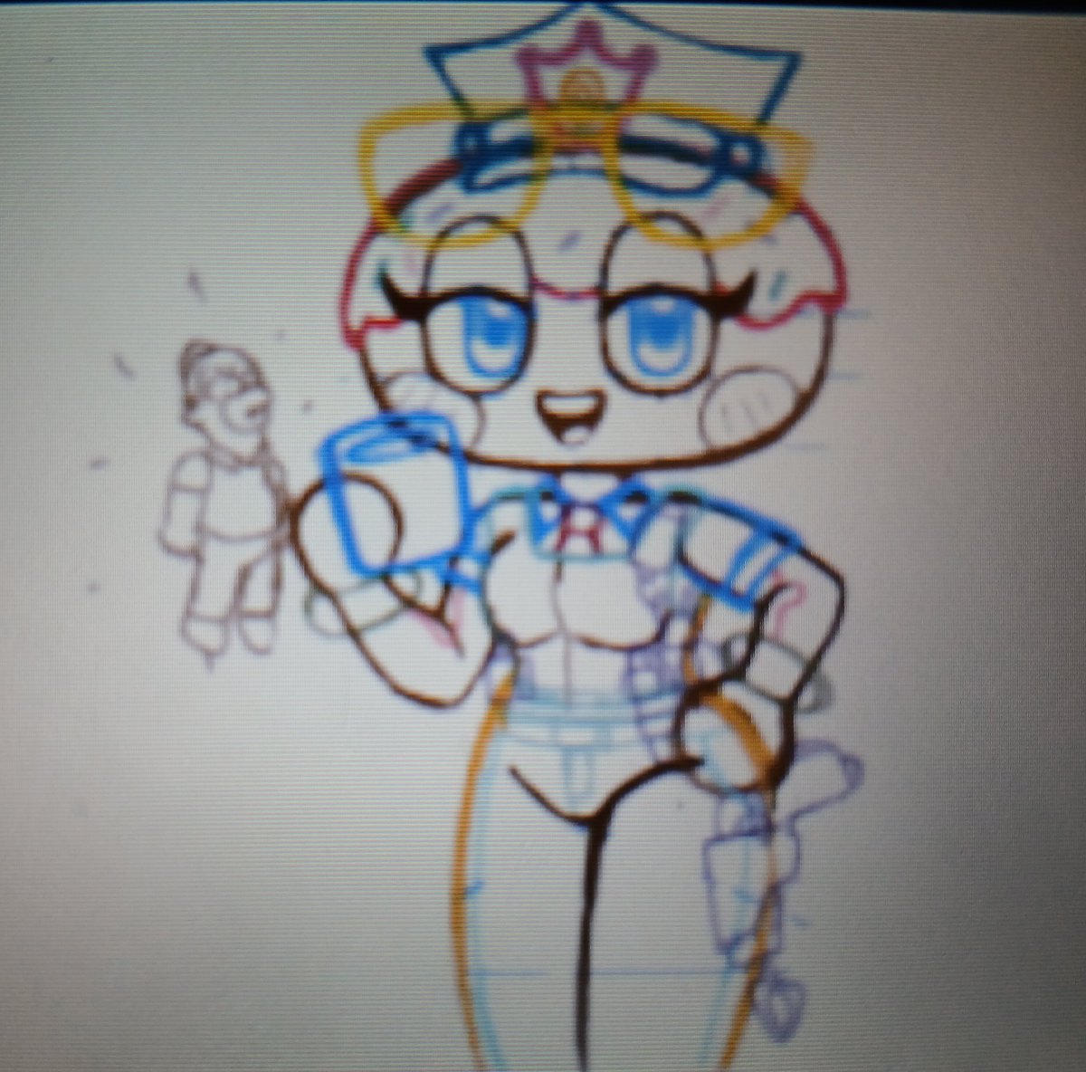 W.I.P. Of That Silly Fortnite Donut Girl Skin AKA Constable Sprinkle