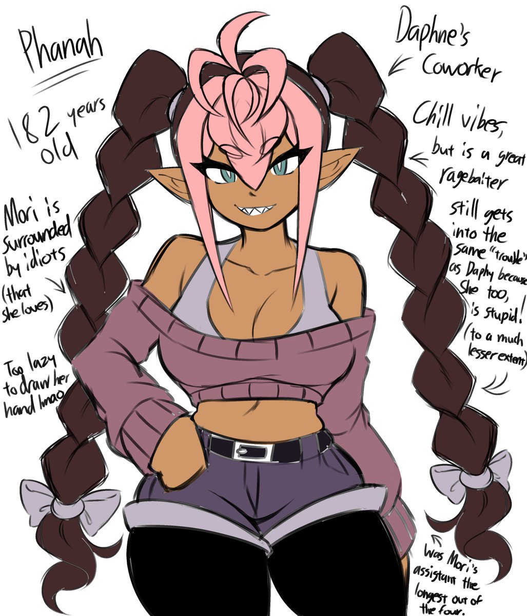 [oc] New oc!! Again!! Meet Phanah :3

Made her a sloppy ref while taking a quick detour from stuff I was workin on